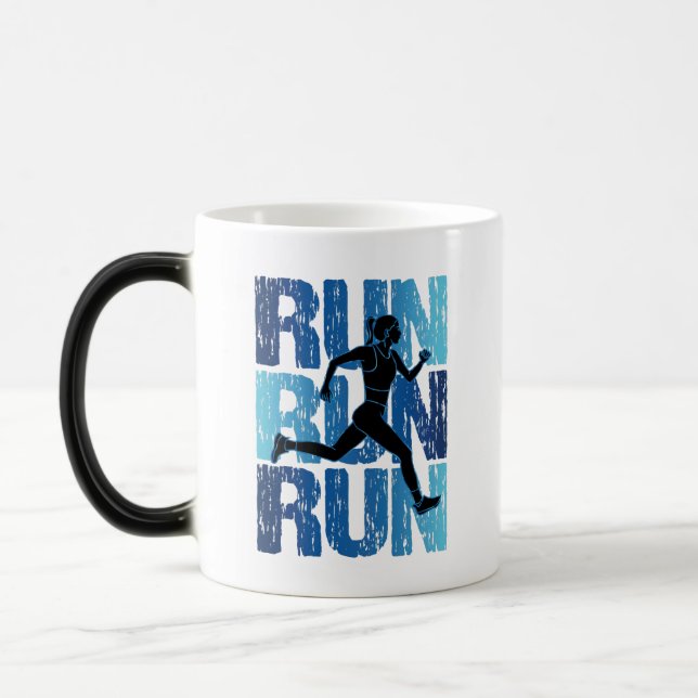 Mug Magic Vintage Runner Girl - Run Run Run (Gauche)