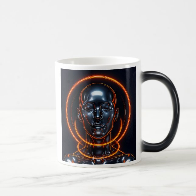 Mug Magic Visage auréolé lumières oranges (Droite)