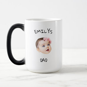 Mug Magic Visage de bébé moderne pour nouveau papa Cadeau de