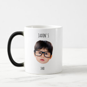 Mug Magic Visage de bébé personnalisé pour papa Cadeau d'ann
