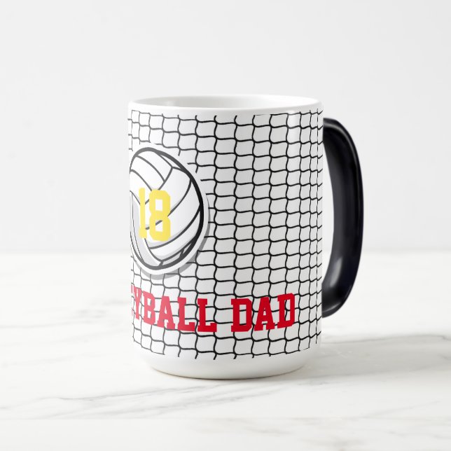 Mug Magic VOLLEYBALL DAD Net Lecteur NUMBER Ball Sports Amus (Devant droit)