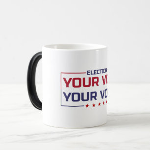Mug Magic Votre Vote Votre Voix police colorée