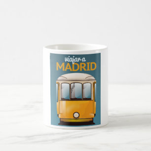 Mug Magic Voyage vers Madrid poster de vacances vintage