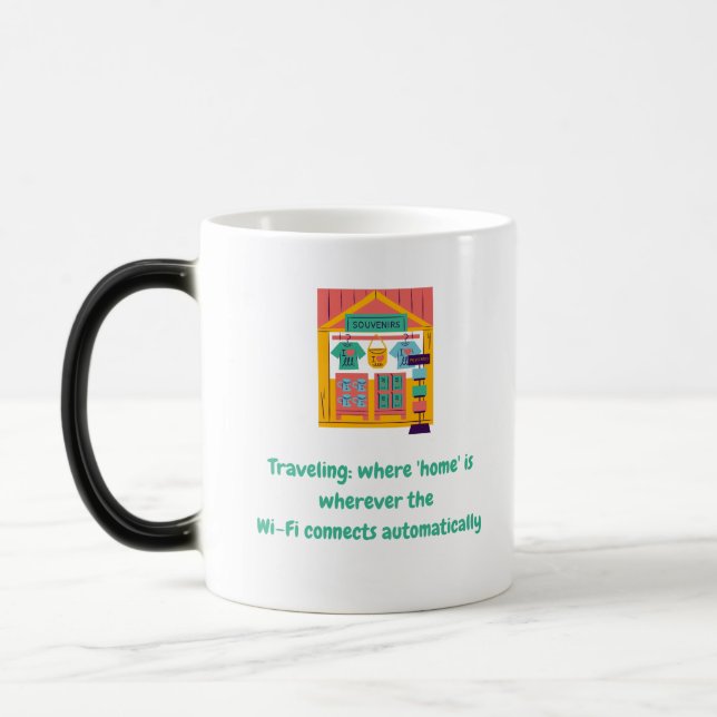 Mug Magic Voyager : où se trouve "home" partout où se trouve (Gauche)