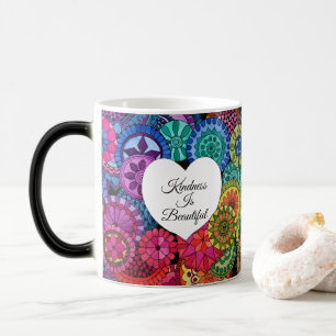 Mug Magic Watercolor Rainbow Mandala With Heart