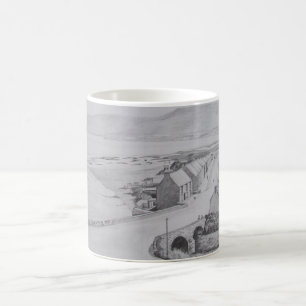 Mug Magic Waterfoot, dessin au crayon d'Antrim du comté par