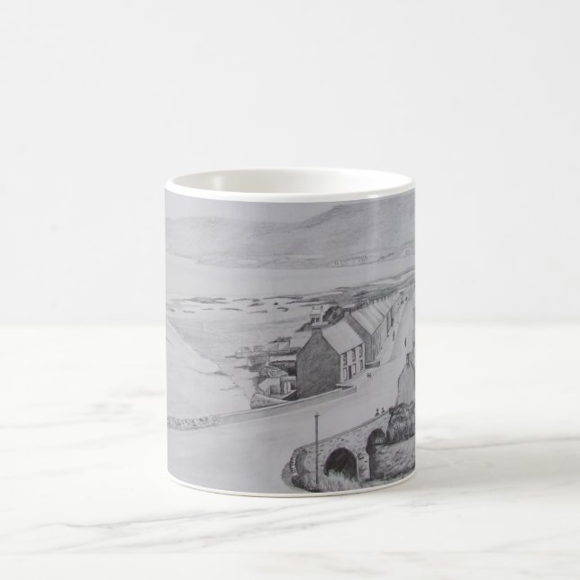 Mug Magic Waterfoot, dessin au crayon d'Antrim du comté par (Centre)