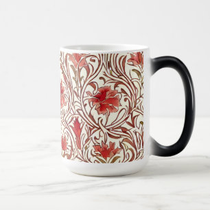 Mug Magic William Morris Aquarelle or rouge Brown ivoire