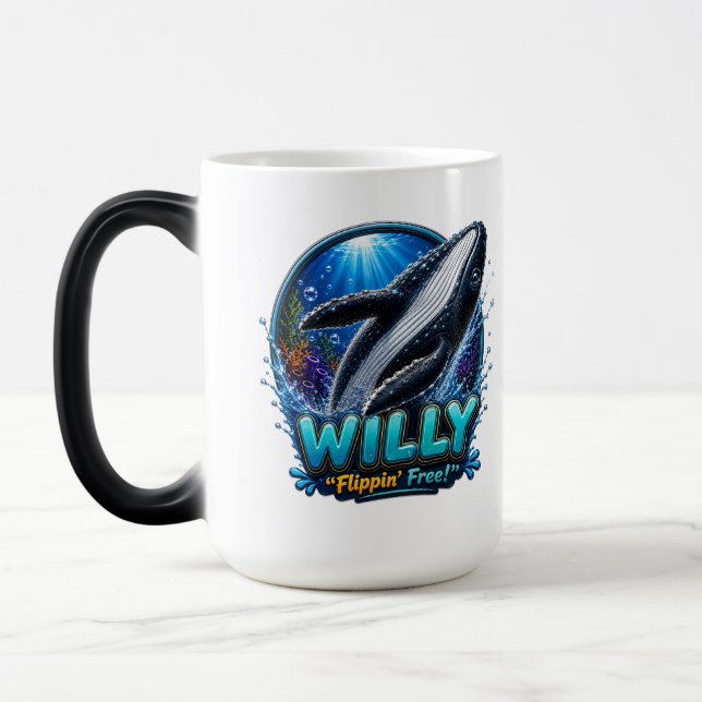 Mug Magic Willy Whale – Flippin’ Libre. Drôle (Gauche)