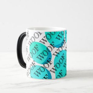 Mug Magic woo typographie aqua chien empreinte de patte mode
