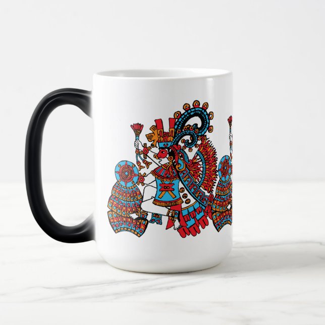 Mug Magic Xiuhtecuhtli – Seigneur de la turquoise dieu du fe (Gauche)