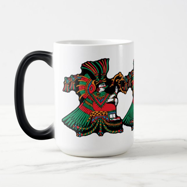Mug Magic Xochiquetzal – Fleur Plume – Déesse de l'Amour (Gauche)