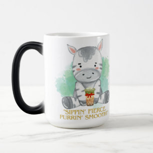 Mug Magic zebra citation dessin boire du bobba tea