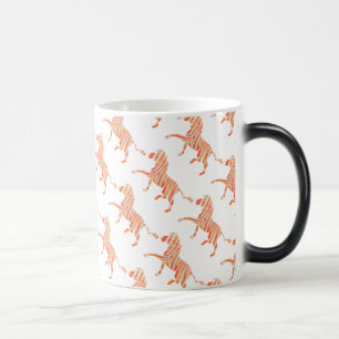 Mug Magic Zebra Orange et Silhouette blanche