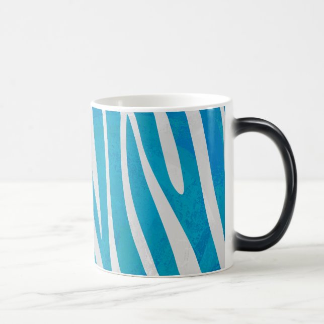 Mug Magic Zèbre Bleu et Imprimé Blanc (Droite)