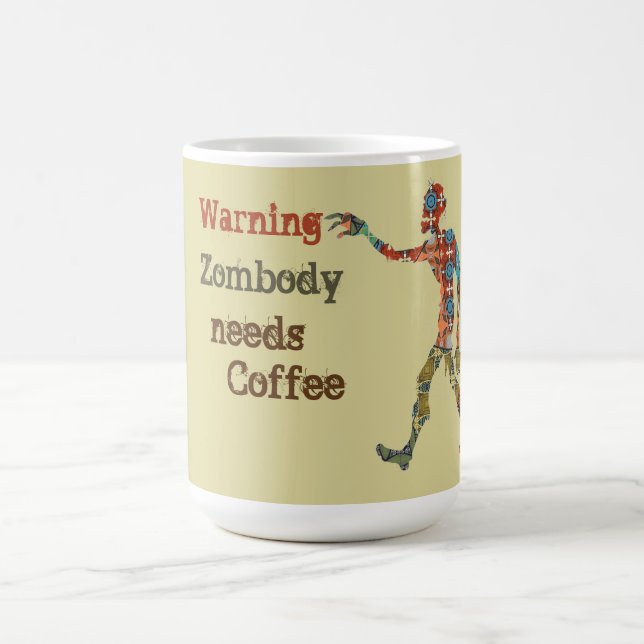 Mug Magic Zombie a besoin de café (Centre)