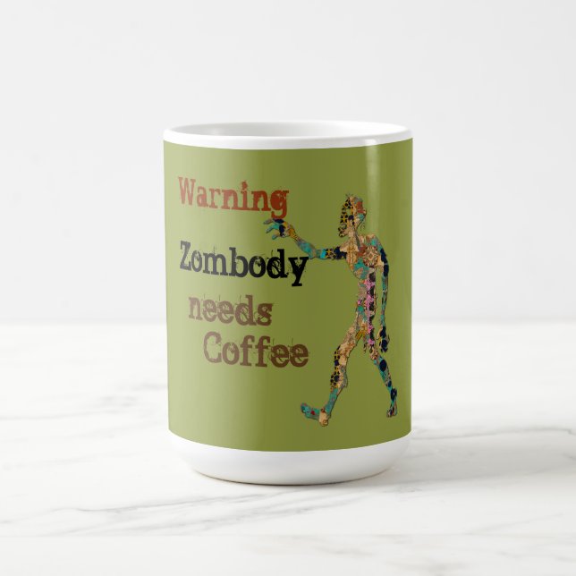 Mug Magic Zombie a besoin de café (Centre)