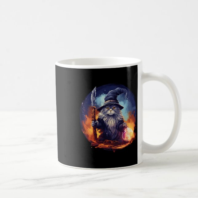 Mug Magical Sorcier Enchanteur Sorcier Assistant Chat (Droite)