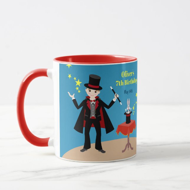 Mug Magicien Boy Show Fête d'anniversaire (Gauche)