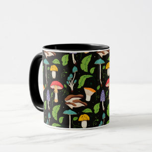 Mug Magie de la forêt profonde : Champignons colorés s