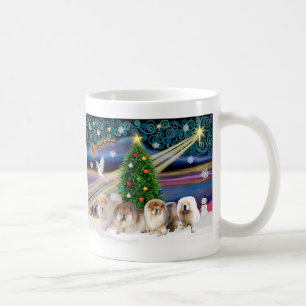 Mug Magie de Noël Chow Chows (quatre)