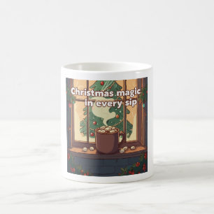Mug Magie de Noël Cosy Chocolat Chaud de Fête