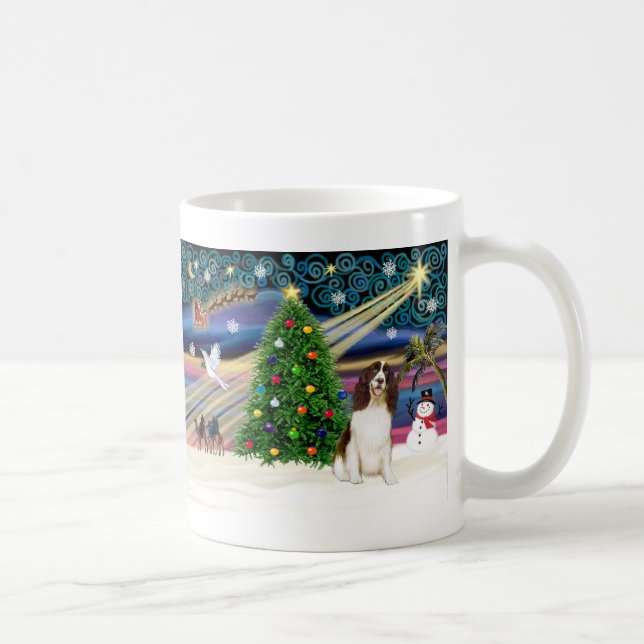 Mug Magie de Noël - English Springer Spaniel (Droite)