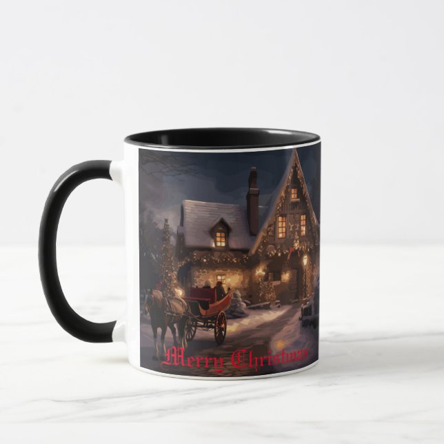 Mug Magie de Noël rustique (Gauche)