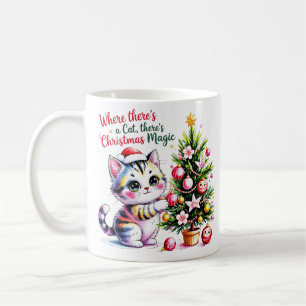 Mug Magie de Noël Vibrante - Cadeau pour Maman Chat Co