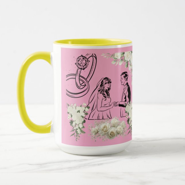 Mug Magie de vœu sans fin rose (Gauche)