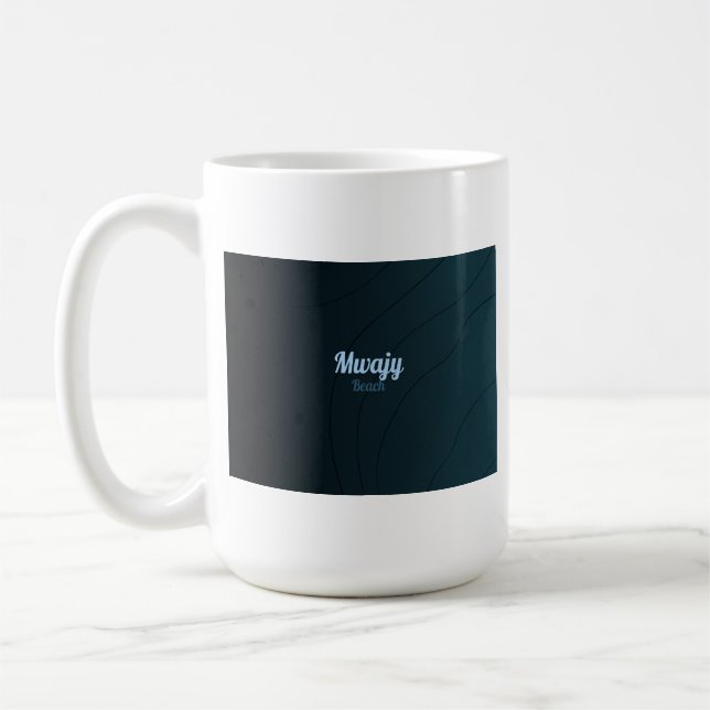 Mug Magies de plage ou café ou pro société (Gauche)