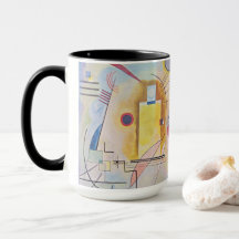 Mug Magique Abstrait Kandinsky Jaune Rouge Bleu