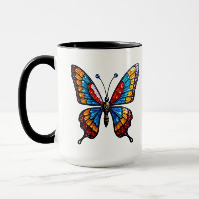Mug magique de papillon chatoyant (Gauche)