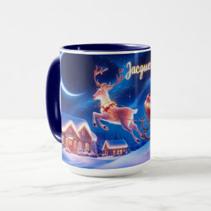 Mug Magique Night Ride Père Noël et son radiant