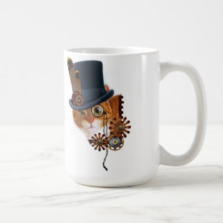 Mug Magnétique de chat de Steampunk