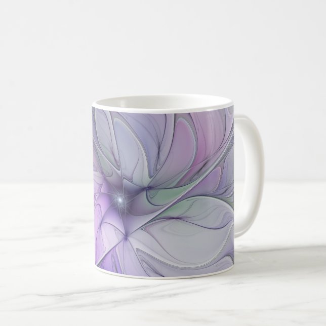 Mug Magnifique beauté moderne abstraite fleur d'art fr (Devant droit)