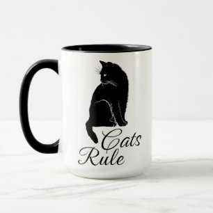 Mug Magnifique Chat Assis de Dos - Les Chats Règnent