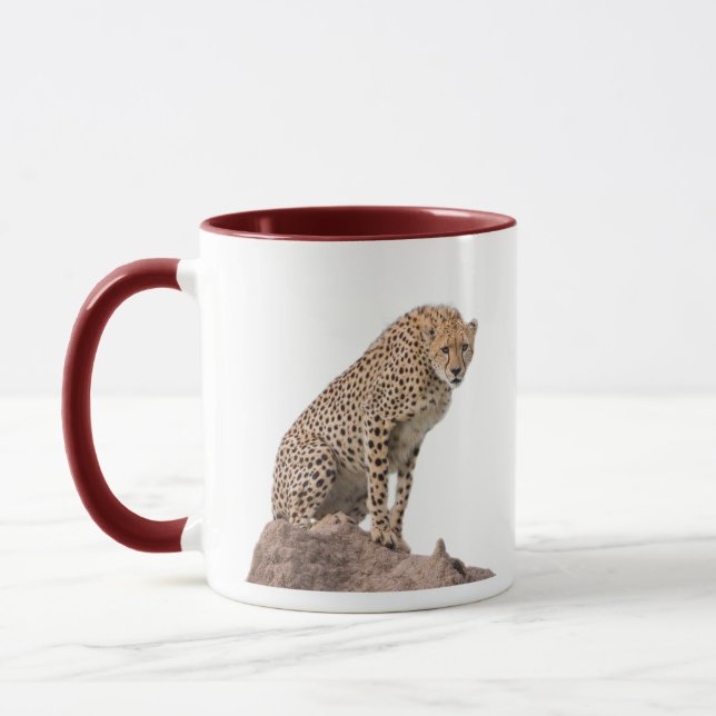 Mug Magnifique Cheetah Belle photo de chat (Gauche)
