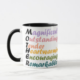Mug Magnifique Citation Acrostiche Mère - Meilleur Cad