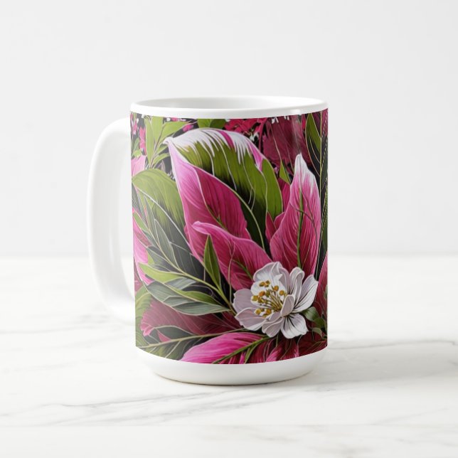 Mug Magnifique composition florale accrocheuse  (Devant gauche)