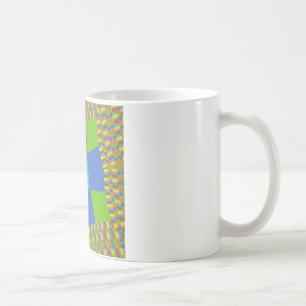 Mug Magnifique conception d'impression d'art vert bleu