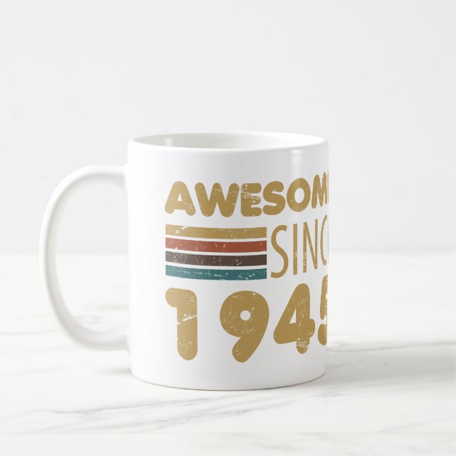 Mug Magnifique depuis 1945 80e anniversaire (Gauche)