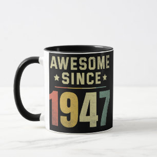 Mug Magnifique depuis 1947 75e anniversaire Retro Homm