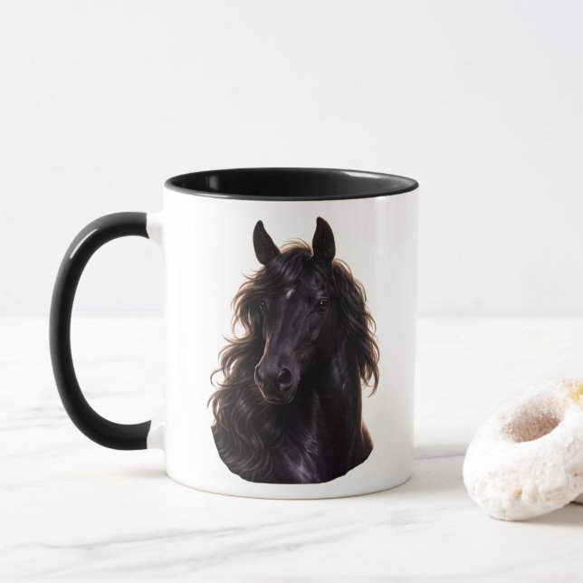 Mug Magnifique étalon noir (Avec donut)
