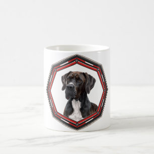 Mug Magnifique Grand Danois Dans Un Cadre