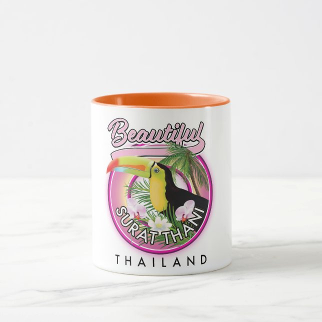 Mug Magnifique logo de Surat Thani Thaïlande (Centre)