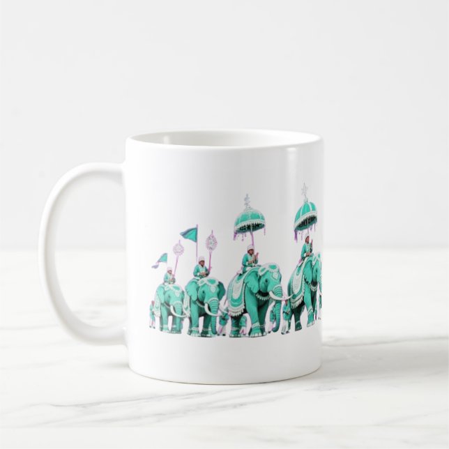 Mug Magnifique Mandala de l'Éléphant  (Gauche)