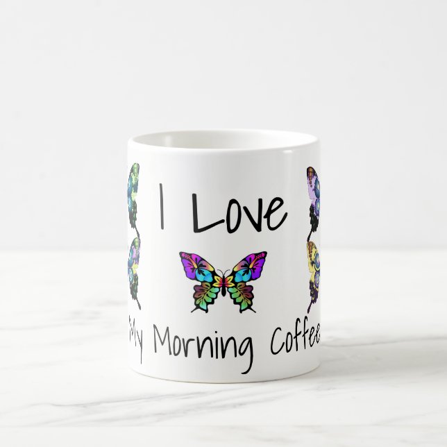 Mug Magnifique papillon élégant avec typographie (Centre)