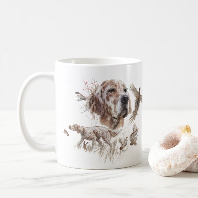Mug Magnifique Setter , Art (Avec donut)
