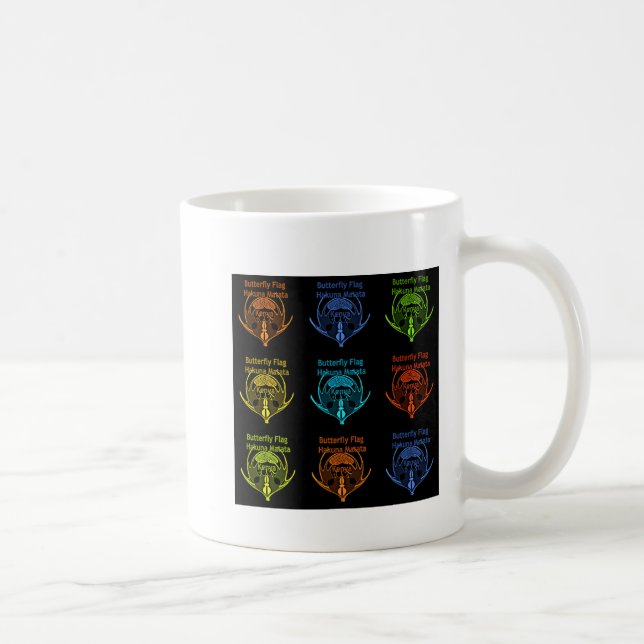 Mug Magnifique typographie du drapeau papillon kenyan (Droite)
